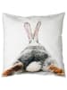 Mars & More Kissen "Rabbit" in Weiß - (L)50 x (B)50 cm