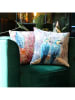 Mars & More Kussen "Aras" blauw/grijs - (L)45 x (B)45 cm
