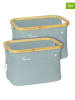 Tom Tailor 2-delige set: opbergmanden mintgroen - (B)38 x (H)26 x (D)26 cm