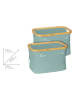 Tom Tailor 2-delige set: opbergmanden mintgroen - (B)38 x (H)26 x (D)26 cm