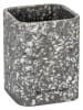 Tom Tailor 2er-Set: Zahnputzbecher "Terrazzo" in Grau - (B)8 x (H)10,5 x (T)8 cm