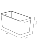 UTILITY Aufbewahrungsbox "H125" in Schwarz - (B)28 x (H)12,5 x (T)7 cm