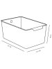 UTILITY Opbergbox "H15" zwart - (B)34 x (H)15 x (D)22,5 cm