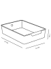 UTILITY Opbergbox "H7" zwart - (B)34 x (H)7 x (D)24 cm