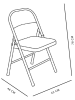 UTILITY Klapstoel lichtroze - (B)43 x (H)78 x (D)46 cm