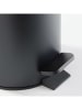 UTILITY Tretmülleimer in Schwarz - Ø 16,8 cm x (H)25 cm - 3 l
