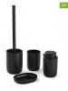 UTILITY 4tlg. Bad-Accessoires-Set in Schwarz