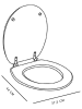 UTILITY Deska WC w kolorze zielonym - 44 x 37,5 cm