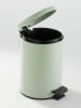 UTILITY Kosz w kolorze zielonym na śmieci na przycisk- wys. 25 x Ø 16,8 cm - 3 l