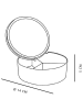 UTILITY Aufbewahrungsbox in Rosa - Ø 14 cm x (H)5 cm