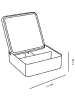 UTILITY Opbergbox wit - (B)14 x (H)5 x (D)14 cm