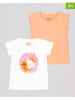 LOSAN 2-delige set: shirt en top oranje/wit