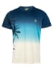 Roadsign Shirt in Blau/ Creme