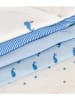 PETIT BATEAU 5er-Set: Bodys in Weiß/ Hellblau