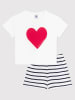 PETIT BATEAU Pyjama in Weiß
