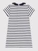 PETIT BATEAU Kleid in Weiß/ Dunkelblau