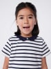 PETIT BATEAU Kleid in Weiß/ Dunkelblau