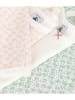 PETIT BATEAU 3er-Set: Bodys in Rosa/ Grün/ Weiß