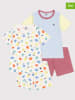 PETIT BATEAU 2er-Set: Pyjamas in Weiß/ Hellblau/ Pink