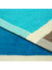 Le Comptoir de la Plage Strandtuch ''Cabrera'' in Petrol/ Türkis/ Orange - (L)180 x (B)140 cm