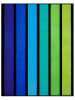 Le Comptoir de la Plage Strandtuch ''Happy'' in Blau/ Grün - (L)180 x (B)140 cm