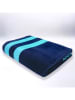 Le Comptoir de la Plage Strandtuch ''Paxos'' in Dunkelblau/ Türkis - (L)180 x (B)140 cm