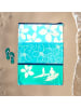 Le Comptoir de la Plage Strandtuch ''Freestyle'' in Hellblau/ Türkis - (L)180 x (B)140 cm