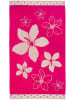 Le Comptoir de la Plage Strandtuch ''Wasaga'' in Pink - (L)175 x (B)100 cm