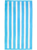 Le Comptoir de la Plage Strandlaken "Bahia" turquoise/wit - (L)175 x (B)100 cm