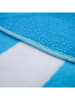 Le Comptoir de la Plage Strandlaken "Bahia" turquoise/wit - (L)175 x (B)100 cm