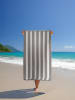 Le Comptoir de la Plage Strandtuch ''Bahia'' in Taupe/ Weiß - (L)175 x (B)100 cm