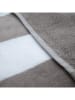 Le Comptoir de la Plage Strandlaken "Bahia" taupe/wit - (L)175 x (B)100 cm