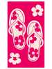 Le Comptoir de la Plage Strandtuch ''Tunga'' in Pink - (L)170 x (B)90 cm