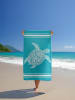 Le Comptoir de la Plage Strandtuch ''Ushaka'' in Türkis - (L)170 x (B)90 cm