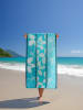 Le Comptoir de la Plage Strandtuch ''Miyako'' in Türkis - (L)170 x (B)90 cm