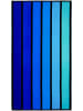 Le Comptoir de la Plage Ręcznik plażowy w kolorze granatowo-niebiesko-turkusowym - 170 x 90 cm