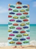 Le Comptoir de la Plage Mikrofaser-Strandtuch ''Cars'' in Türkis/ Bunt - (L)140 x (B)70 cm