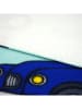 Le Comptoir de la Plage Microvezel strandlaken "Cars" turquoise/meerkleurig - (L)140 x (B)70 cm