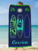 Le Comptoir de la Plage Mikrofaser-Strandtuch ''Algajola'' in Dunkelblau - (L)140 x (B)70 cm