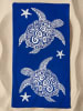 Le Comptoir de la Plage Mikrofaser-Strandtuch ''Bari'' in Blau - (L)170 x (B)90 cm