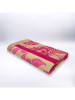 Le Comptoir de la Plage Mikrofaser-Strandtuch ''Tropea'' in Beige/ Pink - (L)170 x (B)90 cm