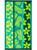 Le Comptoir de la Plage Mikrofaser-Strandtuch ''Mitjana'' in Grün - (L)170 x (B)90 cm