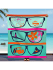 Le Comptoir de la Plage Microvezel strandlaken "Manilva" turquoise - (L)170 x (B)140 cm