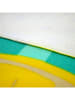 Le Comptoir de la Plage Ręcznik plażowy "Pop-Citron" w kolorze turkusowo-żółtym - 150 x 75 cm