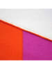 Le Comptoir de la Plage Microvezel strandlaken "Rayure-Pop" roze/oranje/crème - (L)150 x (B)75 cm