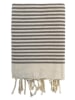 Le Comptoir de la Plage Fouta ''Yadara'' in Taupe/ Beige - (L)200 x (B)100 cm