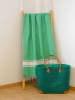 Le Comptoir de la Plage Fouta ''Kozo'' in Grün - (L)200 x (B)100 cm