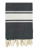 Le Comptoir de la Plage Fouta ''Kozo'' in Dunkelblau - (L)200 x (B)100 cm
