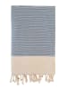 Le Comptoir de la Plage Fouta "Athena" w kolorze niebieskim - 200 x 200 cm