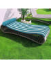 Le Comptoir de la Plage Strandmatte "Bahia" in Hellblau/ Weiß - (L)180 x (B)60 cm